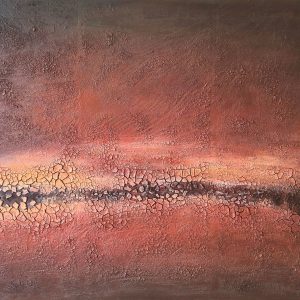 Weathered Veins in Reddish-Brown Tones