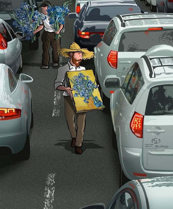 The art of weaving through the traffic