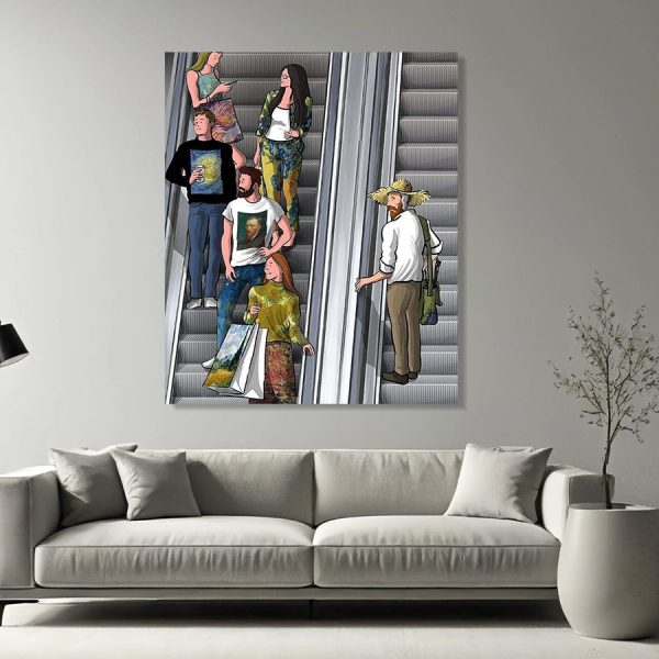 The artistic resonance on the escalator - Image 4